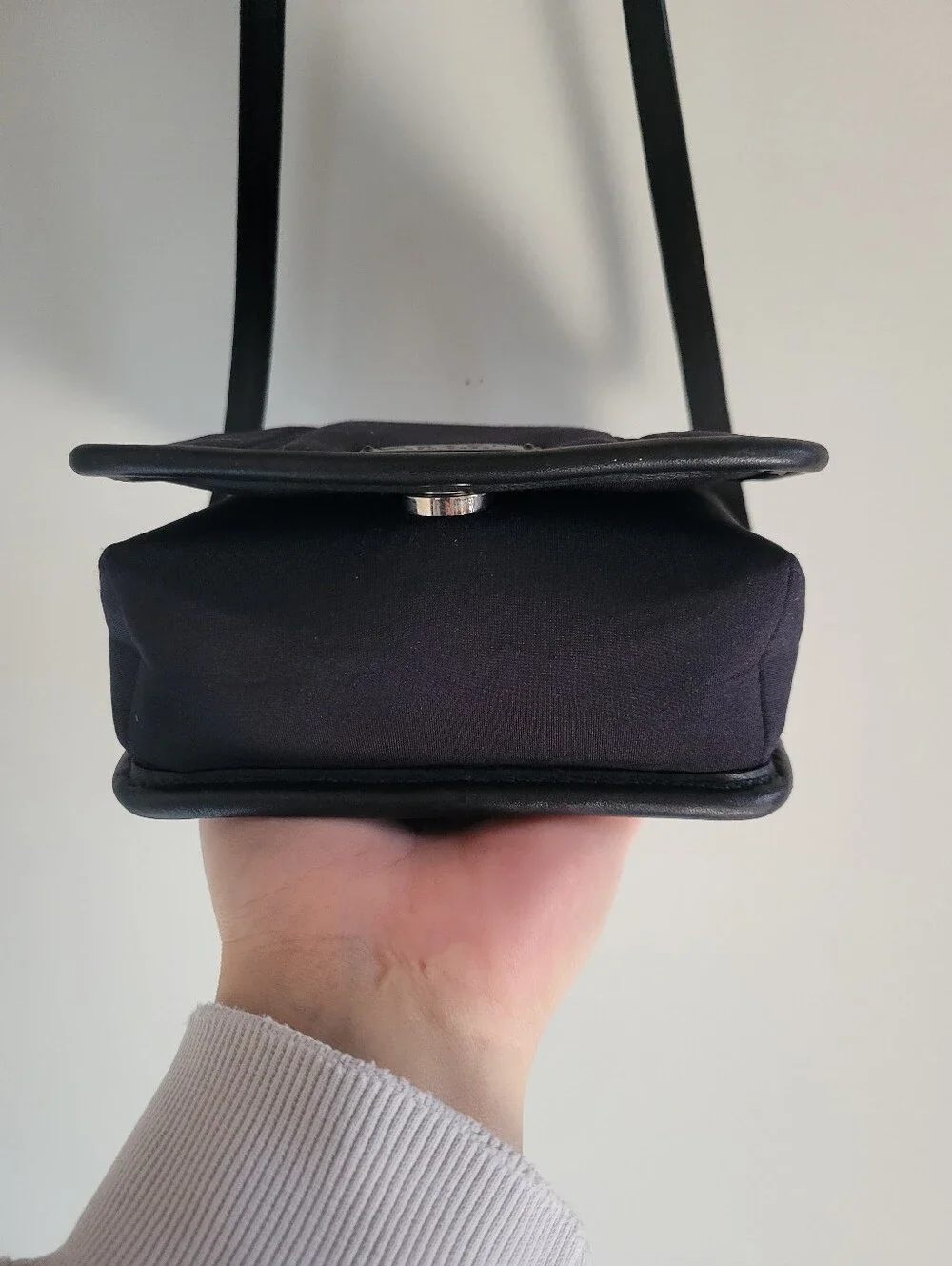 Vintage 1990s Coach Neo Neoprene Black Crossbody Shoulder Bag